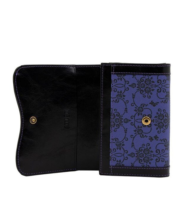 ANNA SUI リーブル 内Lファスナー二つ折り財布 パープル