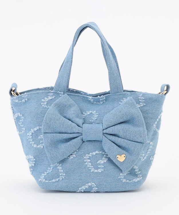 ANY KIDS 2WAY リボンバッグ デニム