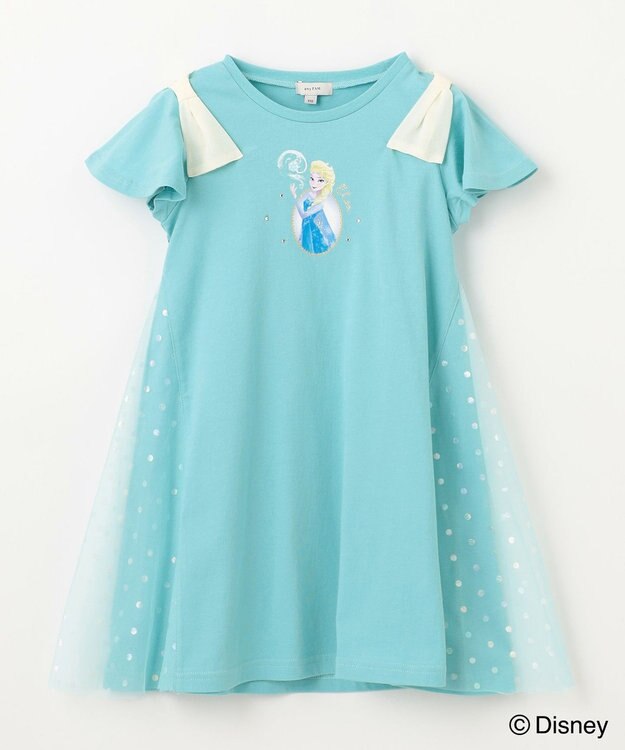 ANY KIDS 【ディズニープリンセス/フローズン】カットソーワンピース エメラルドグリーン（エルサ）