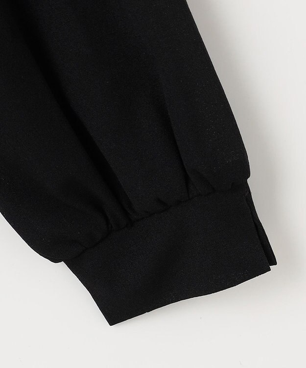 ANY SIS 【前後着用可能】シアー2WAYボウタイ プルオーバー ブラック