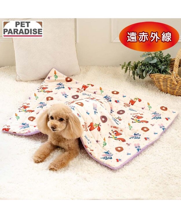 PET PARADISE ディズニー ズートピア もちっと ボア ブランケット ベージュ