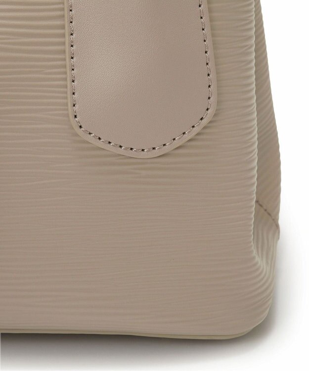 TOPKAPI 【Breath TOPKAPI】RIPPLE リプル バックル ショルダー付き ミニ トートバッグ グレージュ