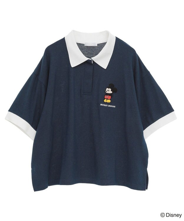 Green Parks Ｍｉｃｋｅｙ　ｆｒｉｅｎｄ　／　ワンポイントショートポロ Navy