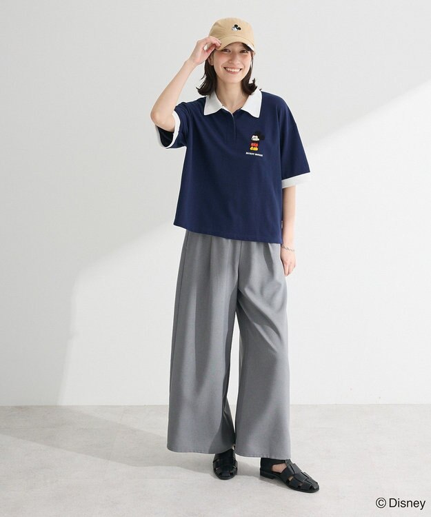 Green Parks Ｍｉｃｋｅｙ　ｆｒｉｅｎｄ　／　ワンポイントショートポロ Navy