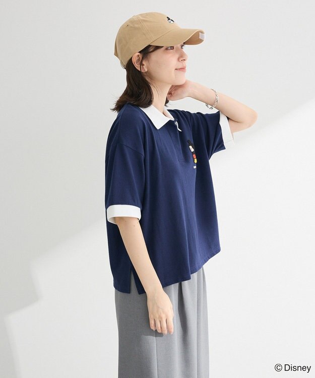 Green Parks Ｍｉｃｋｅｙ　ｆｒｉｅｎｄ　／　ワンポイントショートポロ Navy
