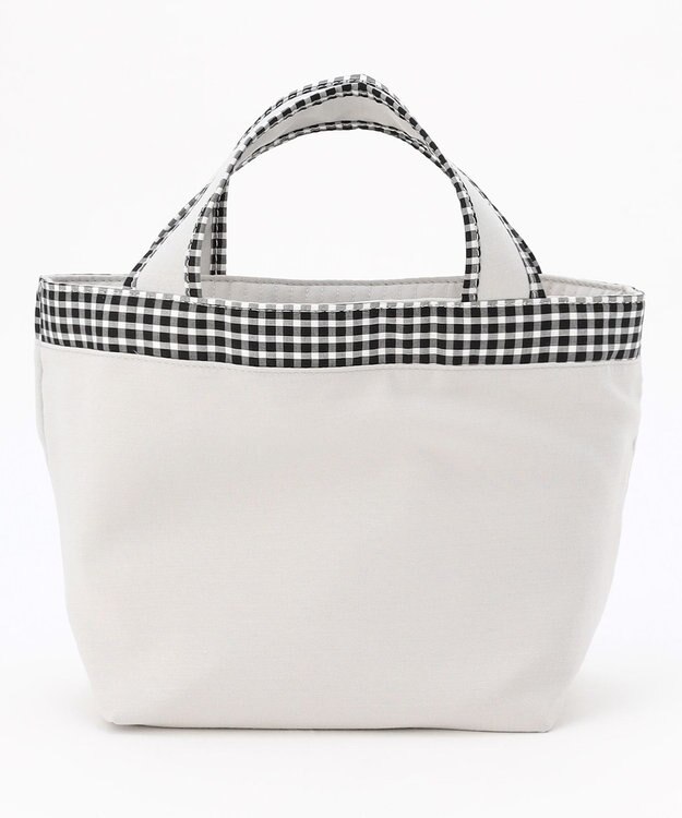 J.PRESS LADIES 【WEB限定カラーあり・リバーシブル】キルティング ミニトートバッグ 【WEB限定】グレー系
