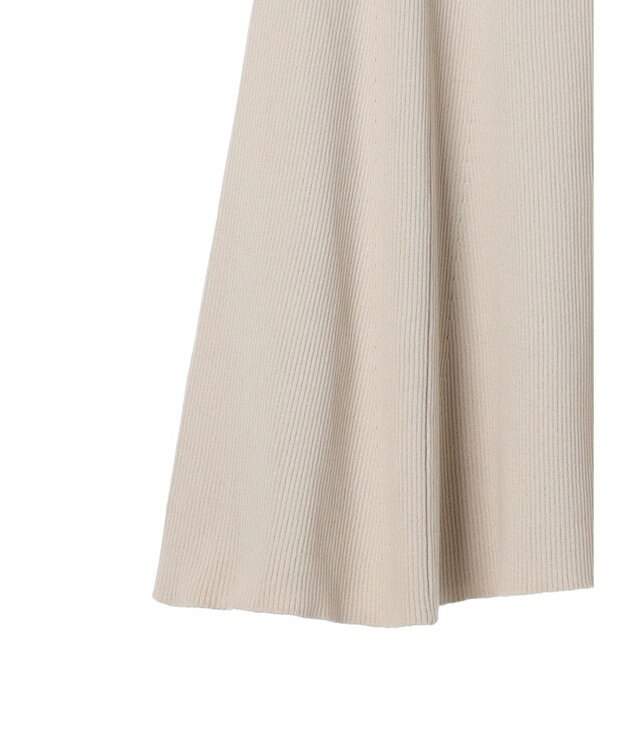 AMERICAN HOLIC リブフレアロングスカート Light Beige