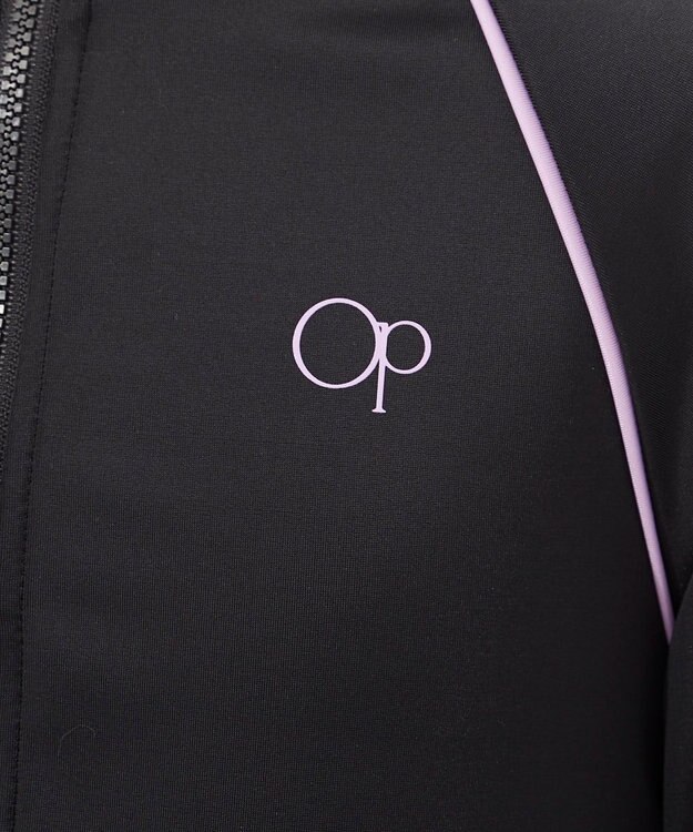 OP／FILA 【Ocean Pacific】スクールラッシュガード ブラック×パープル