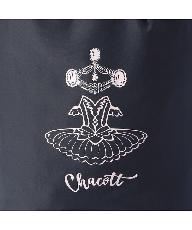 Chacott ジュエルチュチュ衣装巾着バッグ ネイビー