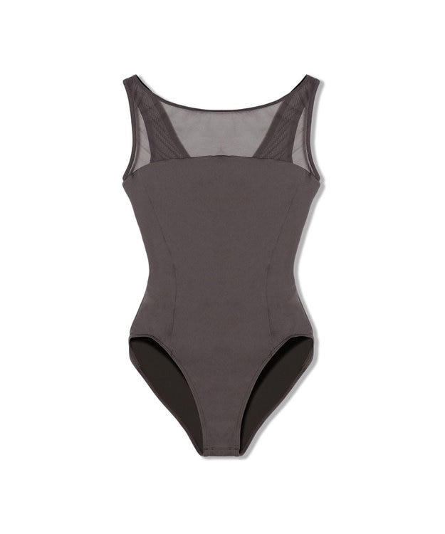 Chacott ノースリーブレオタード ダークブラウン