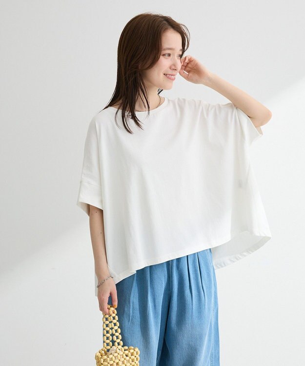 Green Parks 【適ON】遮熱ドルマンカットプルオーバー Off White