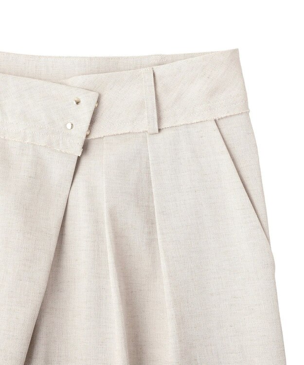 YECCA VECCA メタルホックワイドパンツ Light Beige