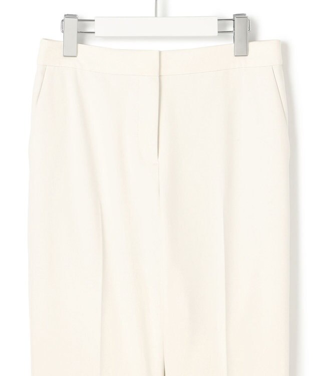 ICB 【洗える】 トリアセボディシェルピーチ スティックパンツ オフホワイト系