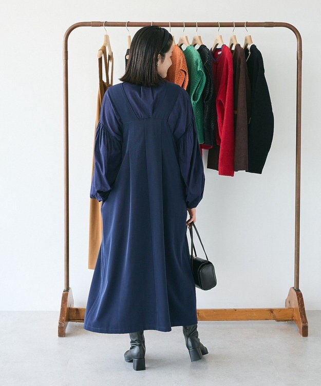 CRAFT STANDARD BOUTIQUE キナリノコラボ/タックジャンパースカート/24AW Navy
