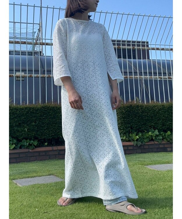 Green Parks AnriettMusee レースロングワンピース Off White