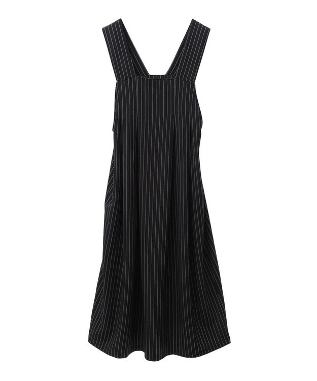 CRAFT STANDARD BOUTIQUE キナリノコラボ/タックジャンパースカート/24AW Stripe Black