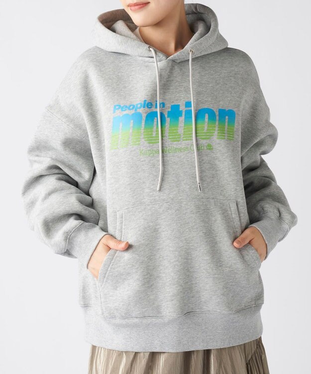 OP／FILA 【Kappa】メッセージデザイン ユニセックスパーカー グレー