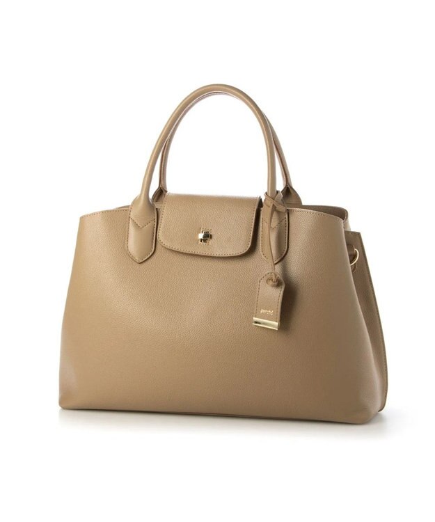 UNBILLION perche ゴートユーティリティヒネリかぶせA4トート オーク