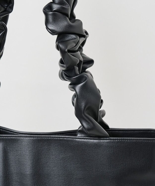 WEGO ギャザーハンドルトート ブラック