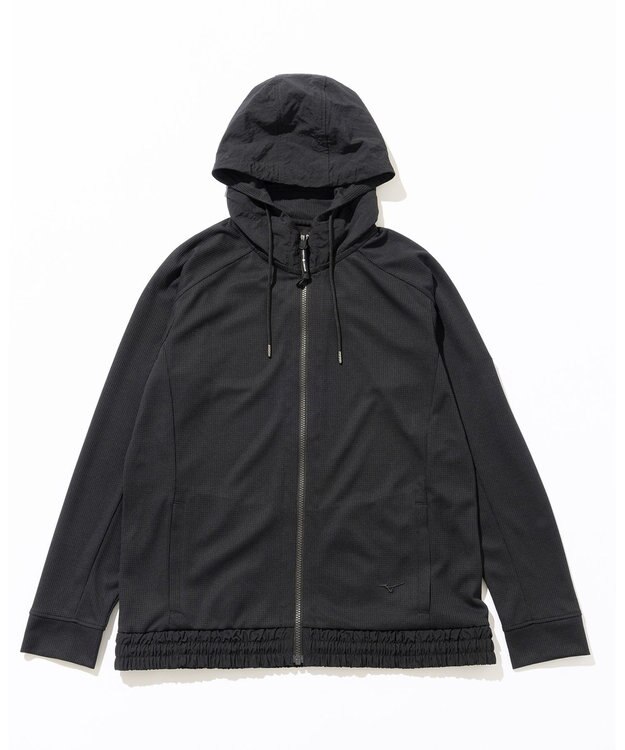JOSEPH ABBOUD MOUNTAIN 【吸水速乾/通気性/ライナードッキング対応】ミズノコラボ DRY AEROFLOW パーカー ブラック系