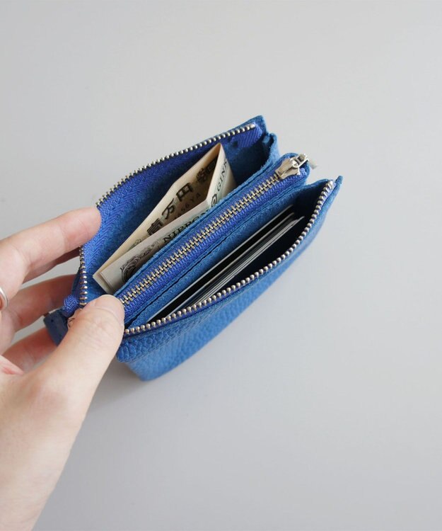 TIDEWAY MONTH WALLET WITH CORD ストラップ付きウォレット ブルー