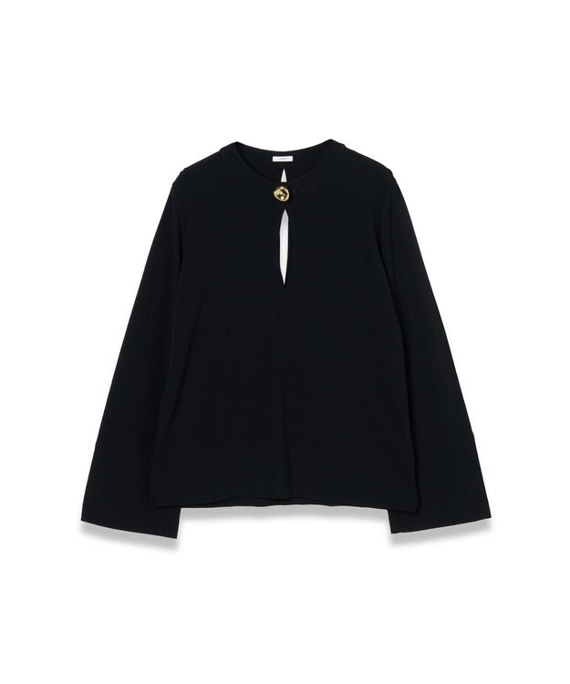 JOSEPH フルイドジャージー　ブラウス Black