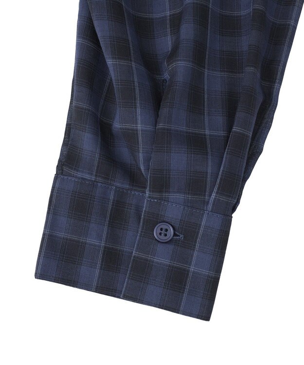 AMERICAN HOLIC シアーチェック柄オーバーシャツ Check Blue