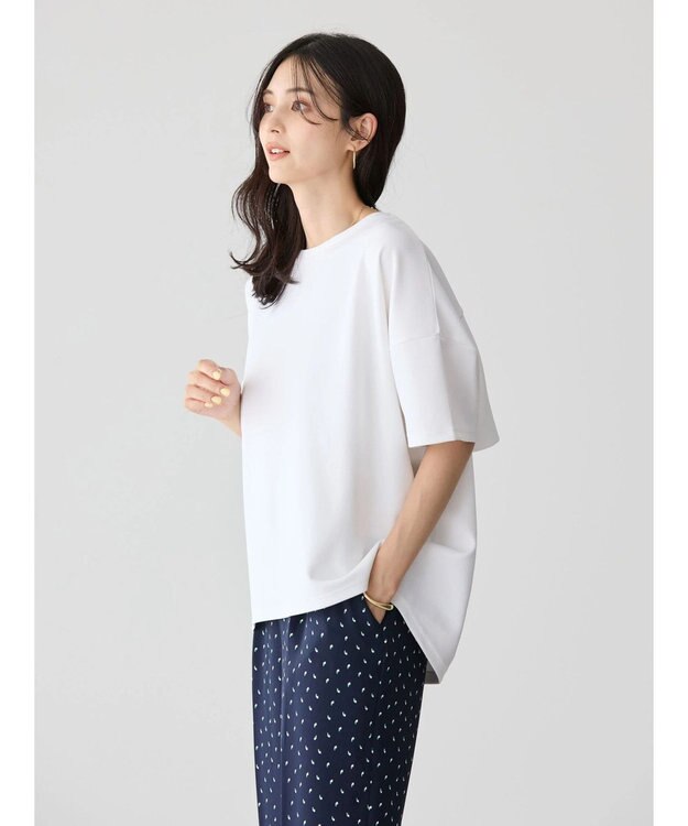 AMERICAN HOLIC 接触冷感バックフレアポンチプルオーバー Off White