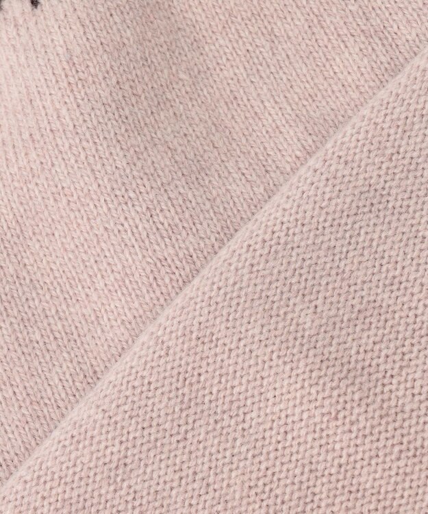 J.PRESS LADIES 【洗える】FAIR ISLE ラウンドネック ニット ベージュ系