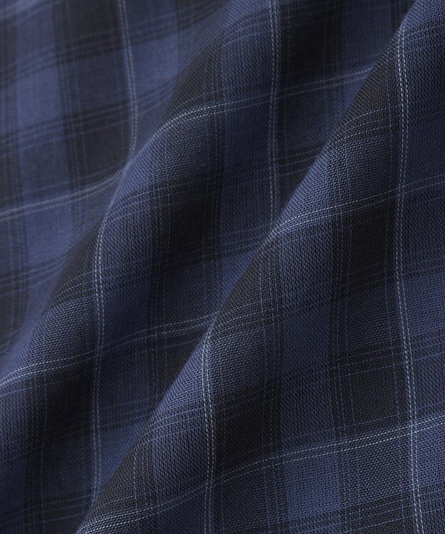 AMERICAN HOLIC シアーチェック柄オーバーシャツ Check Blue