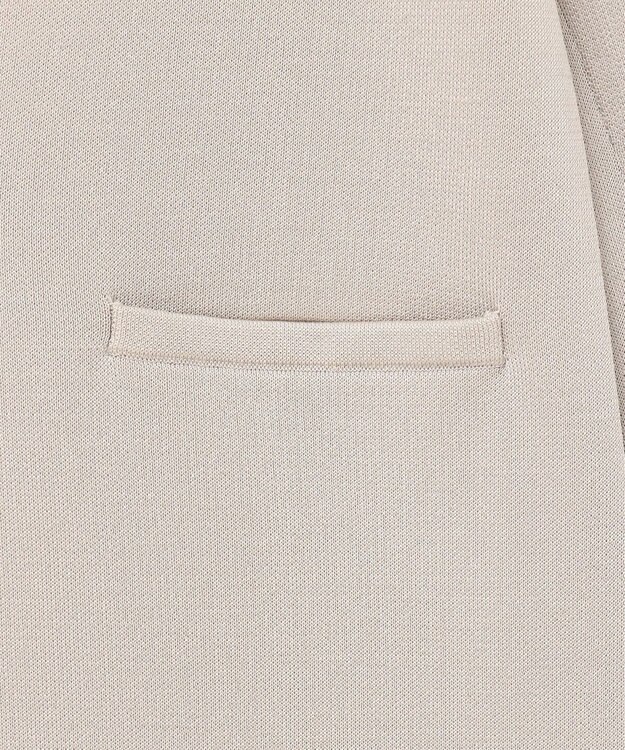 ICB 【洗える】シンセティックヤーンスムース ロングニットジャケット トープ系