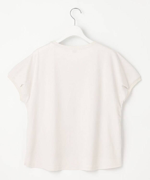 J.PRESS LADIES 【洗える】シアーエンブロイダリー カットソー グレージュ系