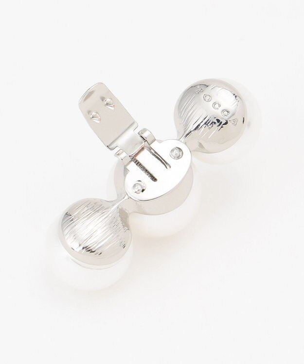 TOCCA 【軽量・撥水・お洗濯可・選べるシュークリップ】steppi×TOCCA BICOLOR POINTED PUMPS パンプス ベージュ×パール