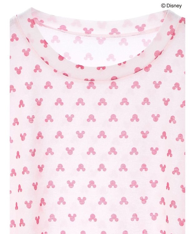 Green Parks ミッキーフレンド／シアープリント半袖プルオーバー Pink
