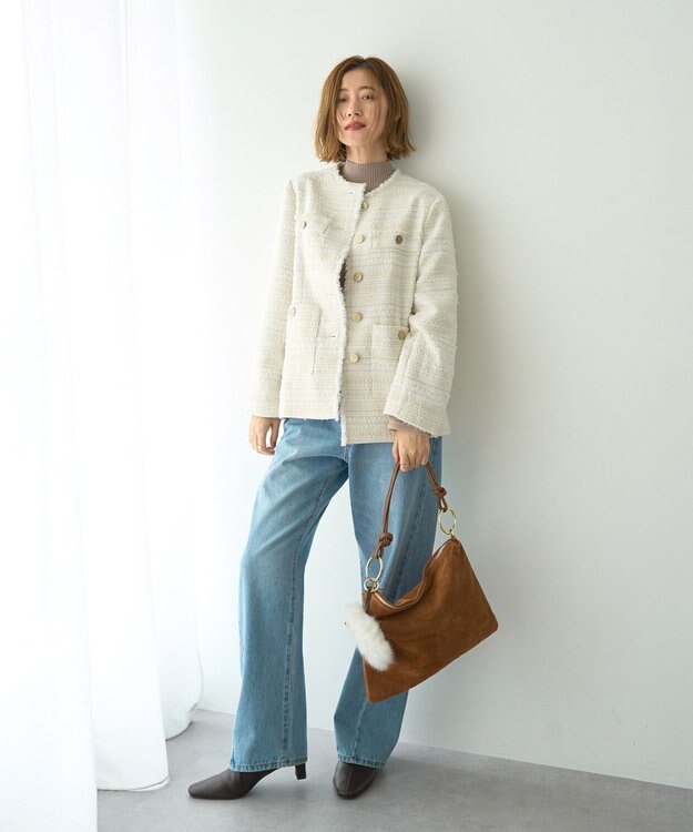 YECCA VECCA 【COSY】BEARバッグチャーム White