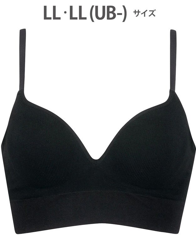 WACOAL ノンワイヤーブラ 【GOCOCi ゴコチ】 ぴったりフィット アンダー部分のズレを軽減 洗濯機洗い可能(ネット使用) ブラトップ レディース ハーフトップ CGG255 /ワコール ブラック