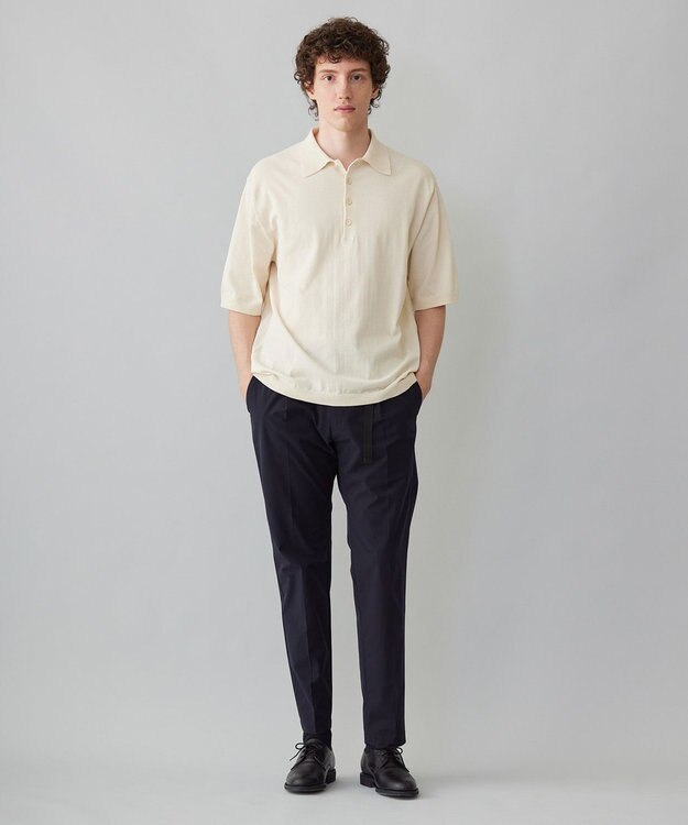 UNFILO MENS FINE MOVE ニットポロ [24年春夏商品] エクリュ