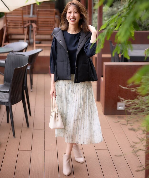 ANY SIS 【2SET】トップス×プリーツスカート セット ブルー系