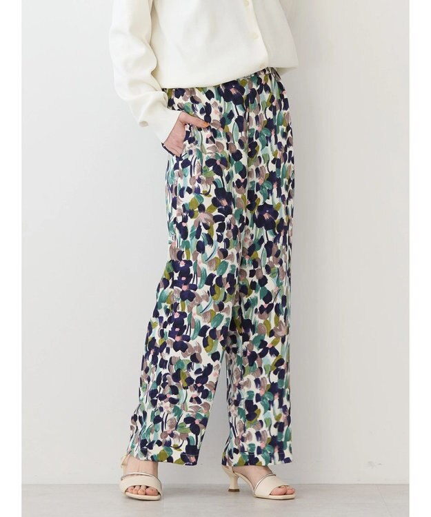 AMERICAN HOLIC アソートプリントリラックスパンツ Ivory