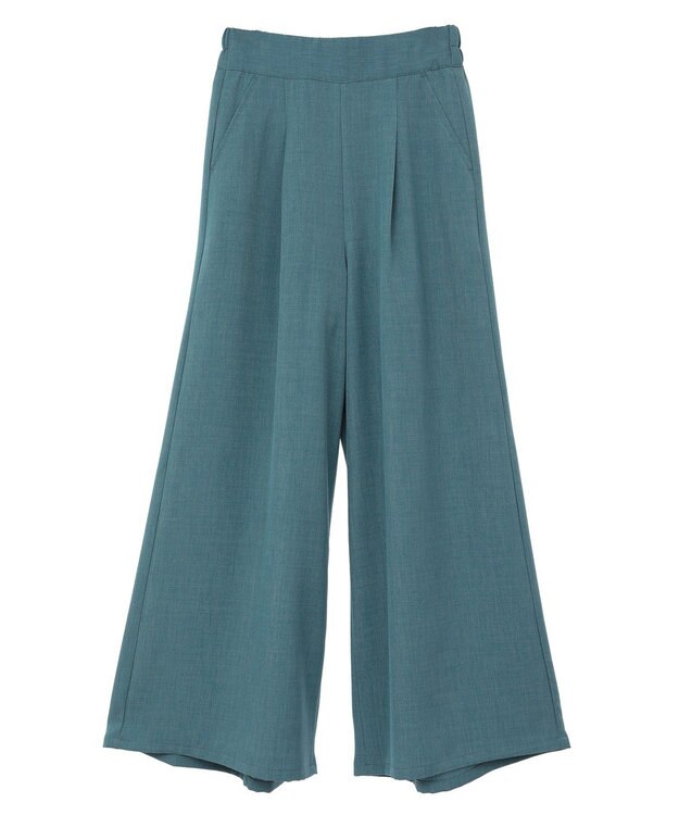 Green Parks ・ＥＬＥＮＣＡＲＥ　ＤＵＥ　リネンライクワイドパンツ Charcoal Gray