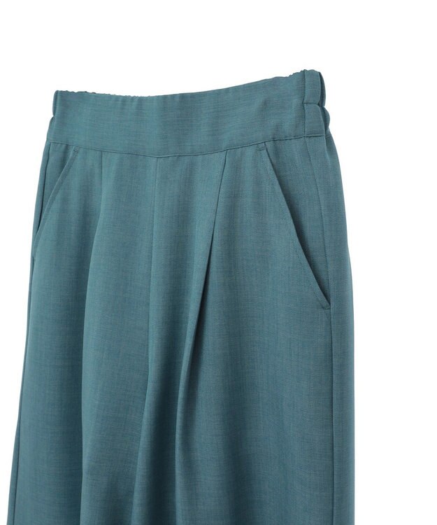 Green Parks ・ＥＬＥＮＣＡＲＥ　ＤＵＥ　リネンライクワイドパンツ Charcoal Gray