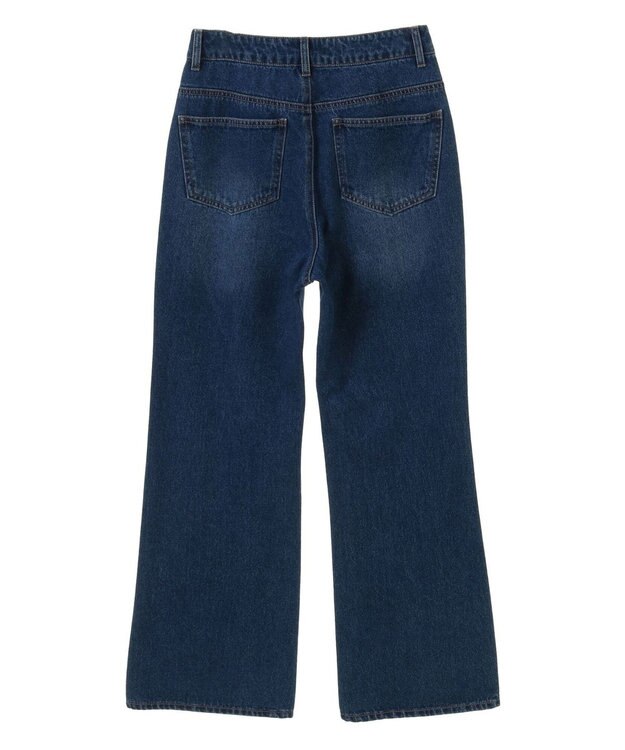 earth music&ecology ラインストーンフレアデニムパンツ Medium Indigo