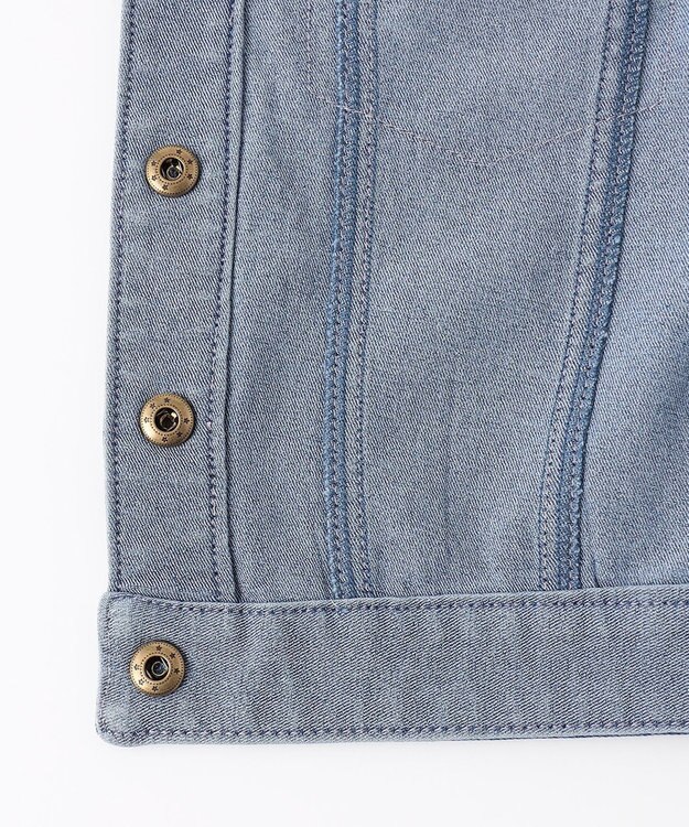 ANY KIDS フリル 襟付き デニム ジャケット デニムブルー