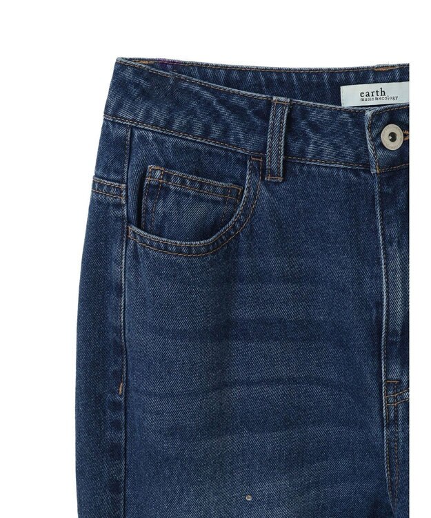 earth music&ecology ラインストーンフレアデニムパンツ Medium Indigo
