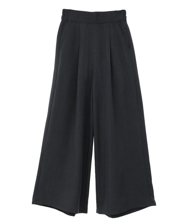 Green Parks ・ＥＬＥＮＣＡＲＥ　ＤＵＥ　リネンライクワイドパンツ Charcoal Gray