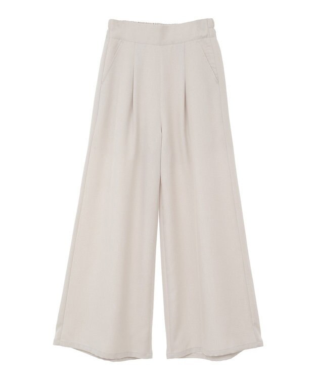 Green Parks ・ＥＬＥＮＣＡＲＥ　ＤＵＥ　リネンライクワイドパンツ Charcoal Gray