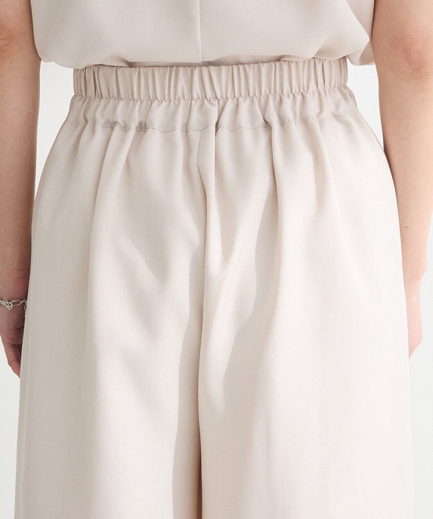 Green Parks ・ＥＬＥＮＣＡＲＥ　ＤＵＥ　リネンライクワイドパンツ Charcoal Gray