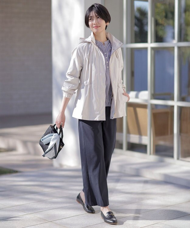 J.PRESS LADIES スクエアドット 剣先 スカーフ サックスブルー系5