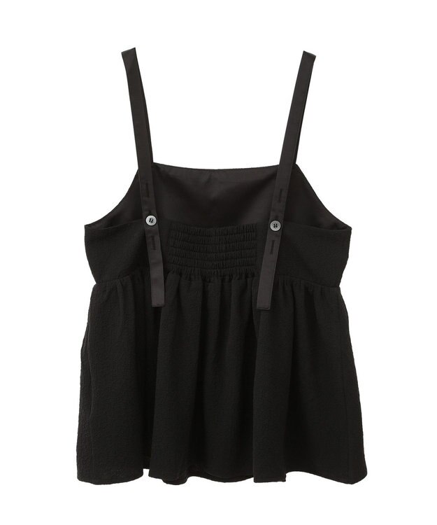 AMERICAN HOLIC ジャガードティアードキャミ Black