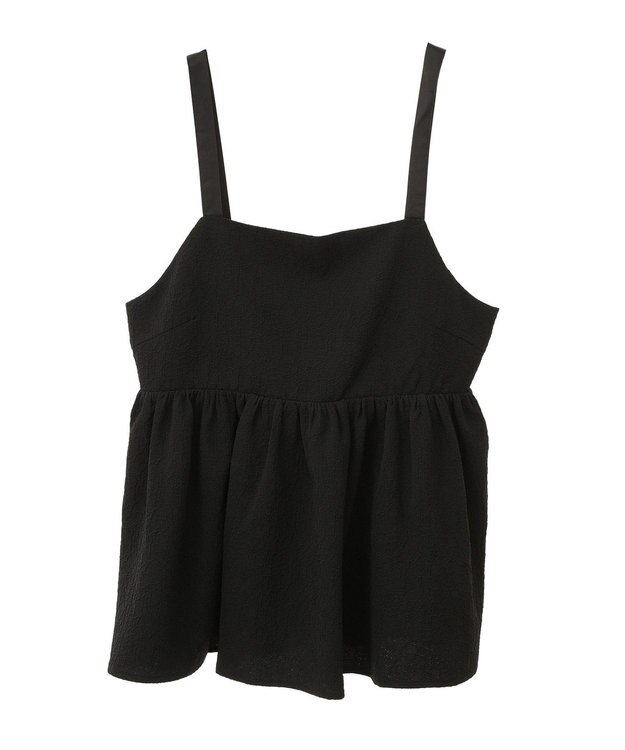 AMERICAN HOLIC ジャガードティアードキャミ Black